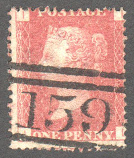 Great Britain Scott 33 Used Plate 116 - II - Click Image to Close